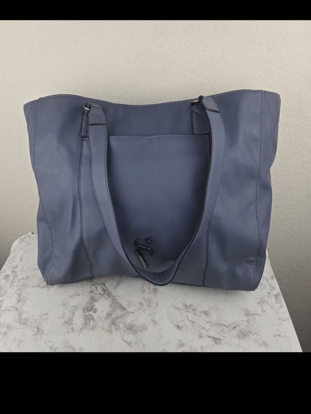 Simply Vera Stylish Slate Blue Women's Tote Bag